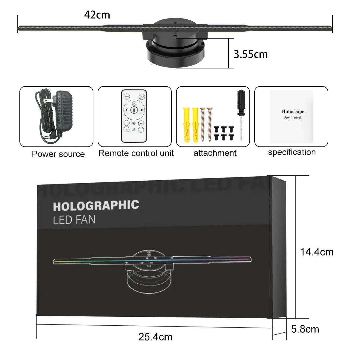 HoloMagic 3D Fan Projector