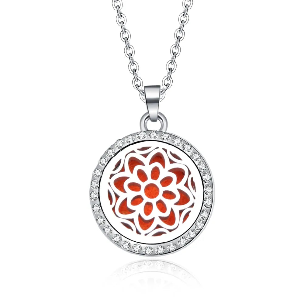 10 Styles Aroma Oil Diffuser Perfume Necklace