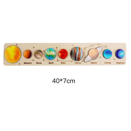 Wooden Space Puzzles for Toddlers