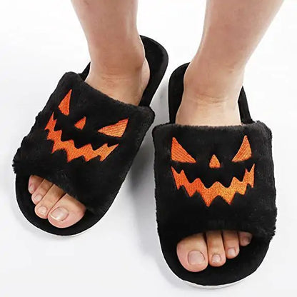 Halloween Pumpkin Slippers